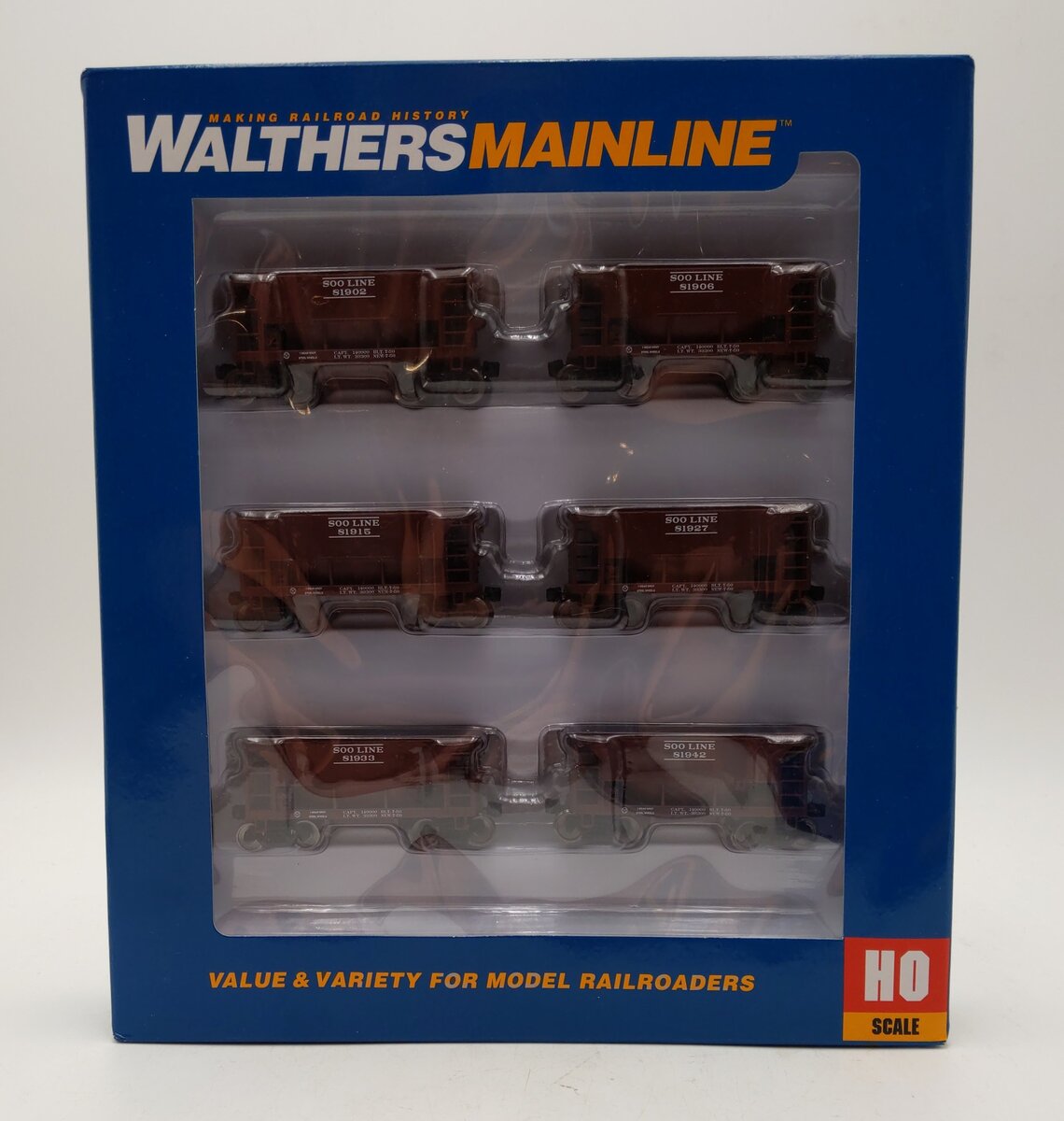 Walthers 910-58020 HO Soo Line 24' Minnesota Ore Car #2 (Set of 6) MT/Box