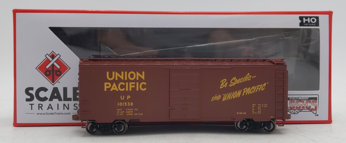Scale Trains SXT1244 HO Scale Union Pacific 40' PS-1 Boxcar #101538 LN/Box