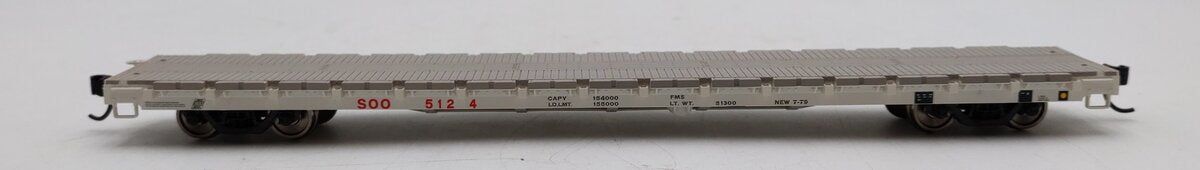 Walthers 910-5408 HO SOO Line 60' Pullman-Standard Flatcar #5124 LN/Box
