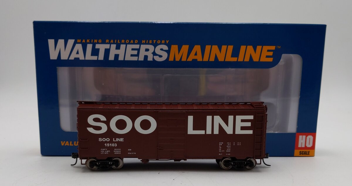 Walthers 910-2381 HO Soo Line 40' PS-1 Boxcar #15103 LN/Box
