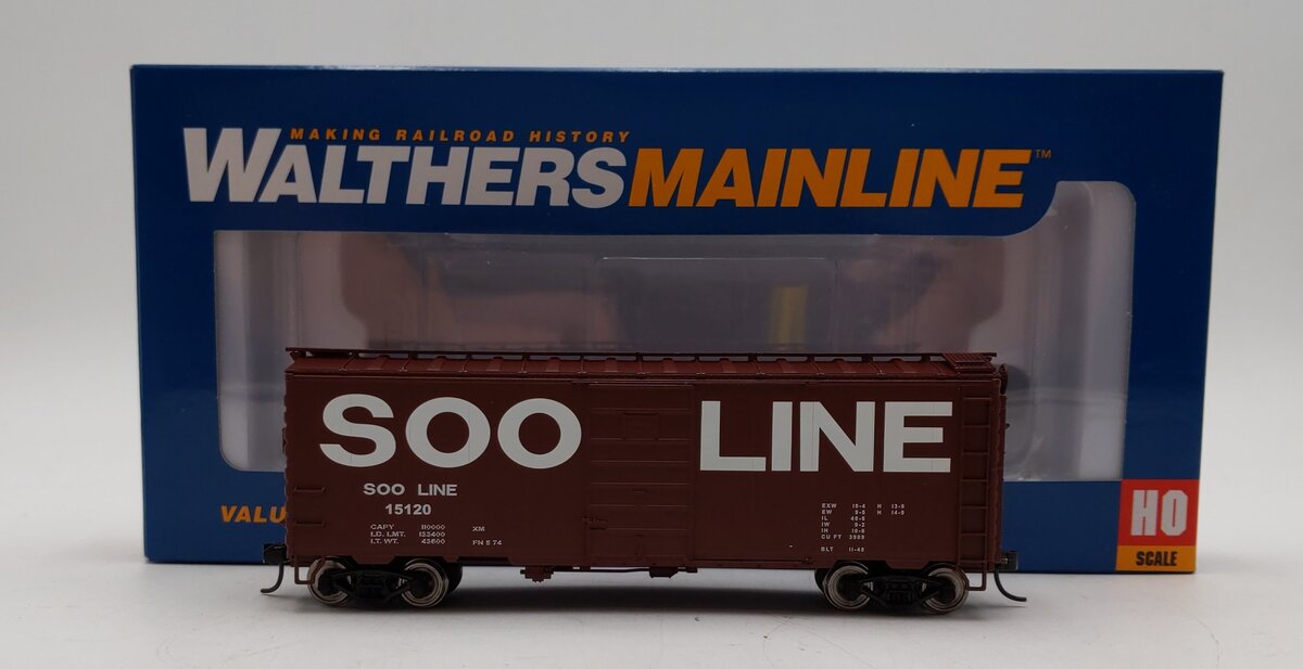 Walthers 910-2382 HO Soo Line 40' PS-1 Boxcar #15120 LN/Box