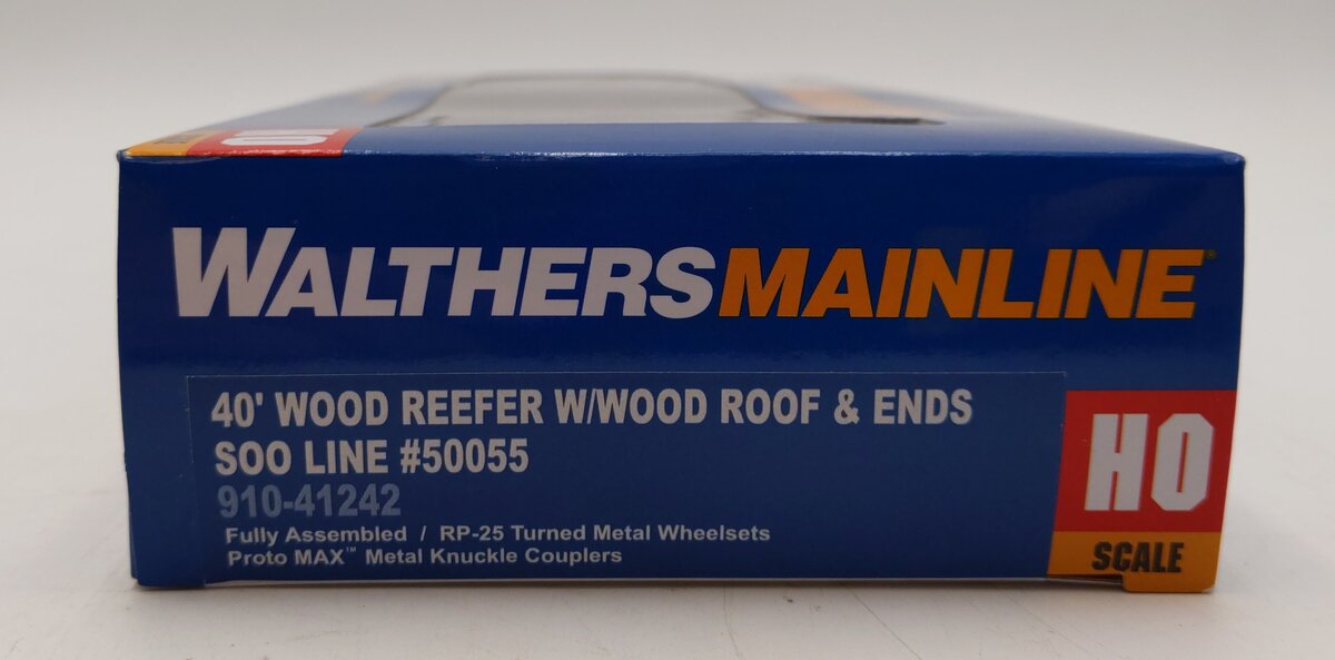 Walthers 910-41242 HO Soo Line 40' Early Reefer Ready To Run #50055 LN/Box