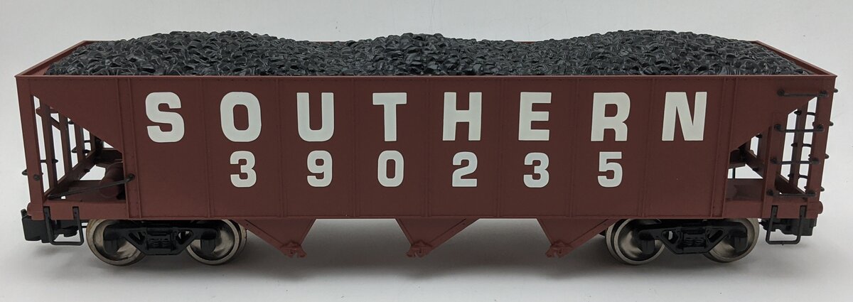 Bachmann 98204 G Southern 3 Bay Hopper with Coal Load #390235 (Metal Wheels) NIB