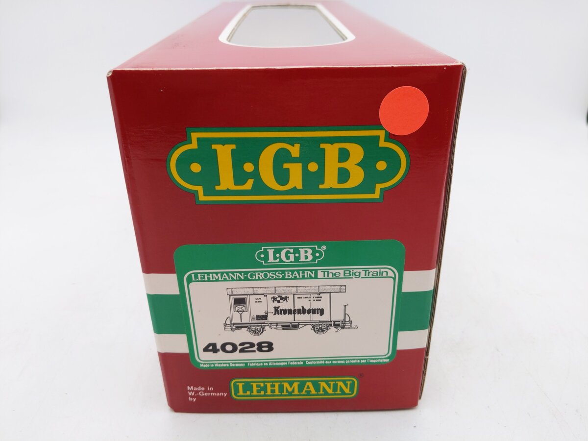 LGB 4028 G Scale Kronenbourg Boxcar EX/Box