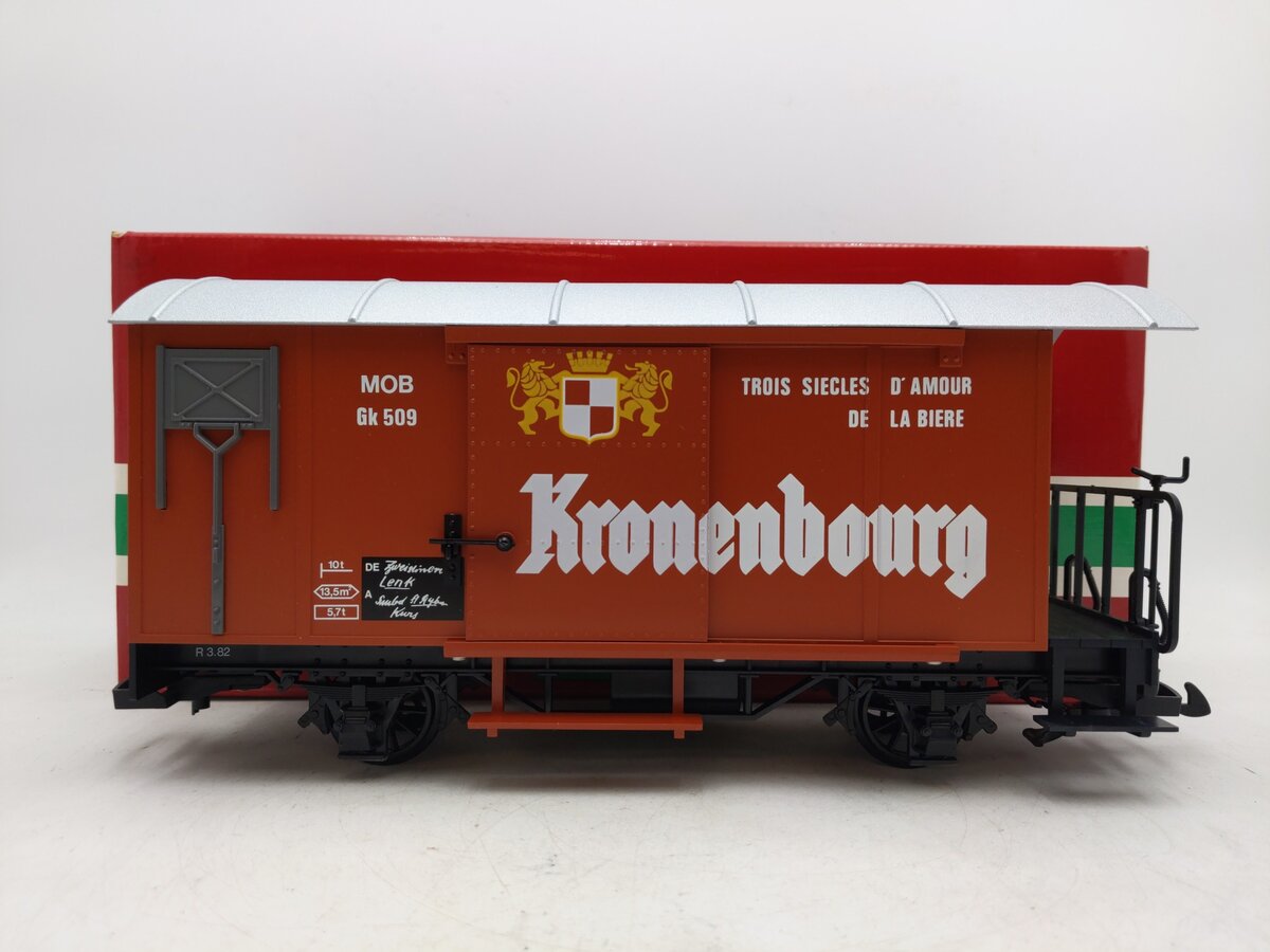 LGB 4028 G Scale Kronenbourg Boxcar EX/Box