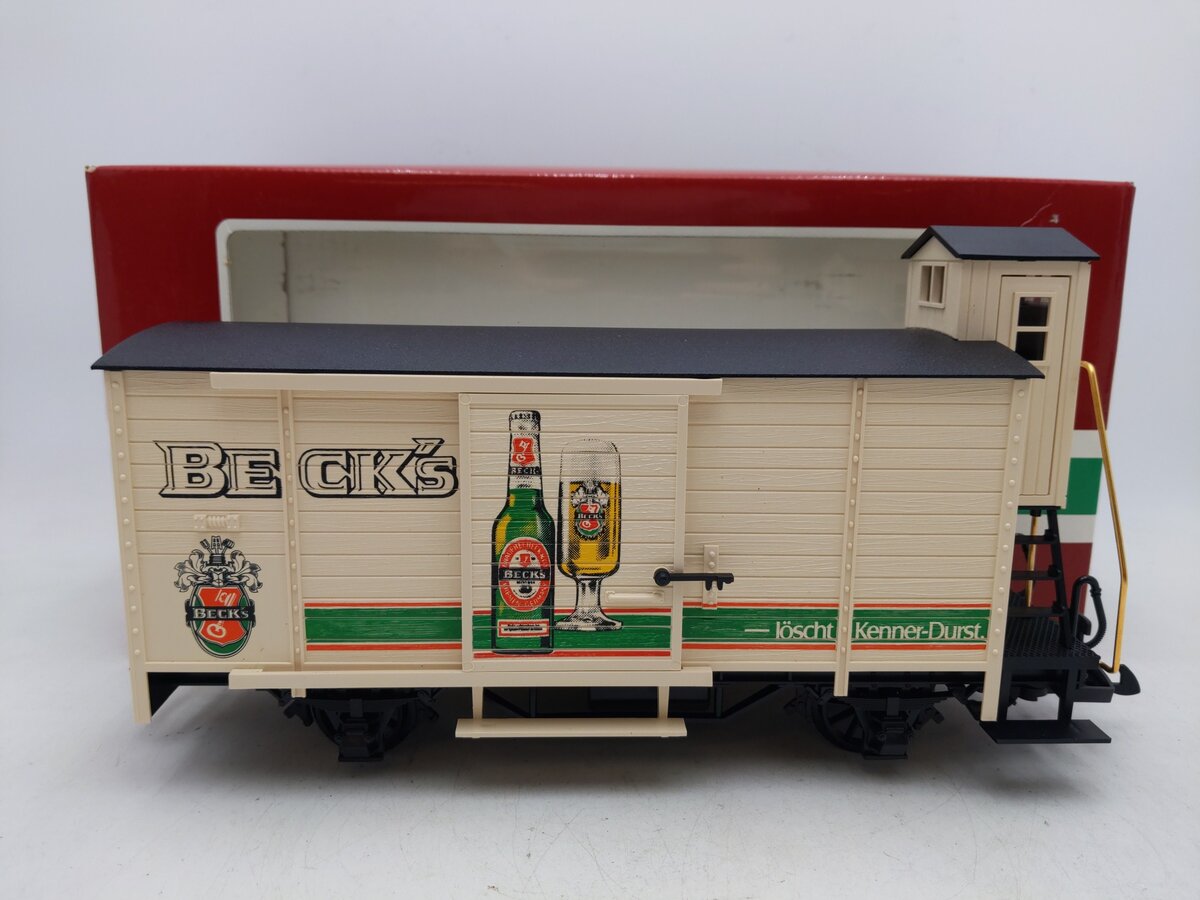 LGB 4026 G Scale Beck's Beer Boxcar EX/Box