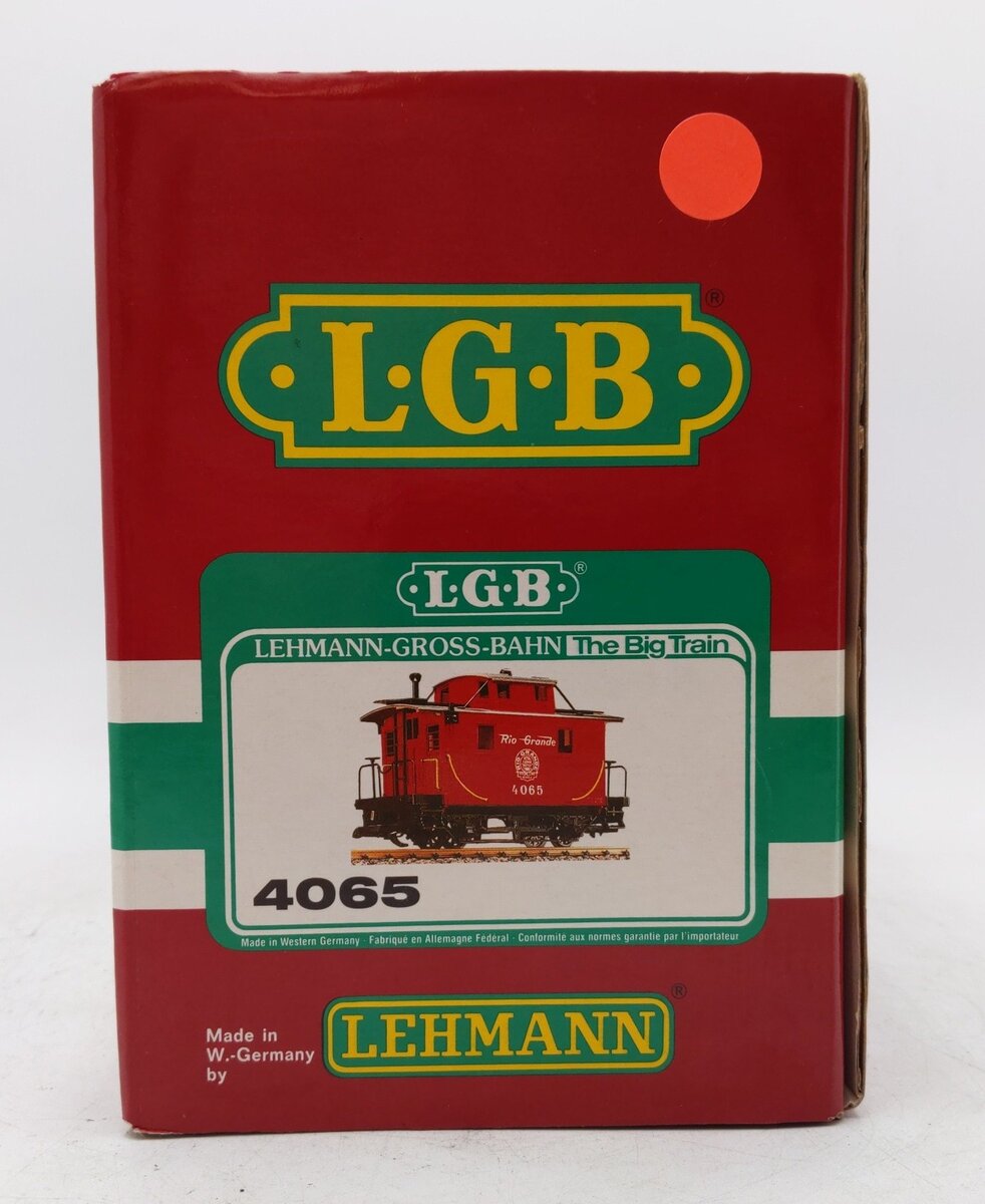 LGB 4065 G Scale Denver & Rio Grande Western Cupola Caboose #4065 EX/Box