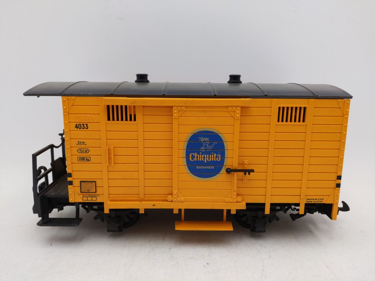LGB 4033 G Scale Chiquita Boxcar #4033 EX