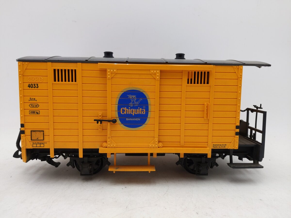 LGB 4033 G Scale Chiquita Boxcar #4033 EX