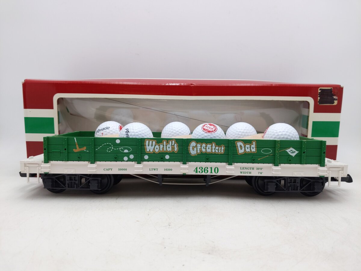 LGB 43610 Worlds Greatest Dad Gondola w/Golf Balls EX/Box