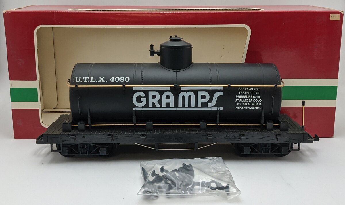 LGB 4080-Y02 G Scale UTLX Gramps Single Dome Tank Car VG/Box