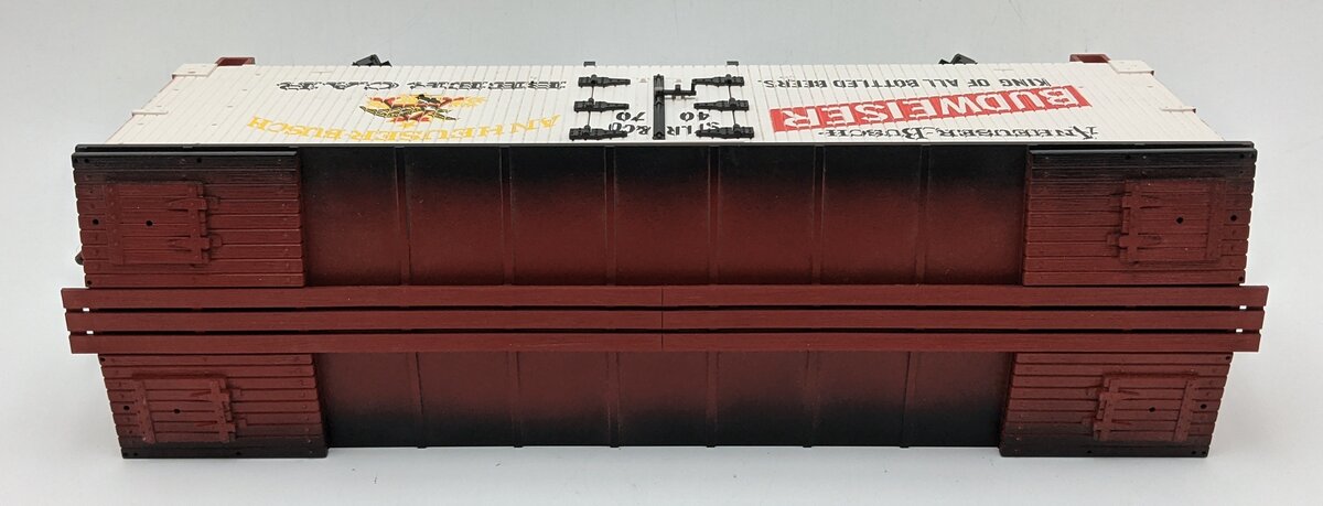 LGB 4070 G Scale Budweiser Woodside Reefer Car #4070 VG/Box