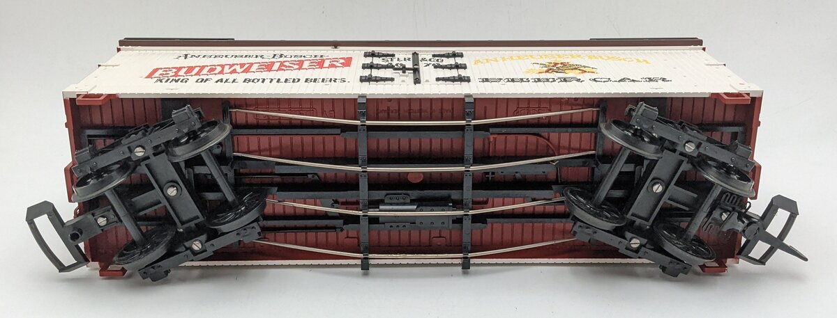 LGB 4070 G Scale Budweiser Woodside Reefer Car #4070 VG/Box