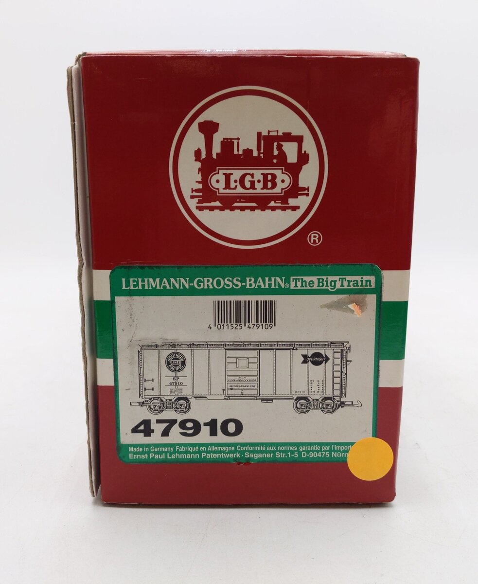 LGB 47910 G Scale Southern Pacific Boxcar #47910 EX/Box