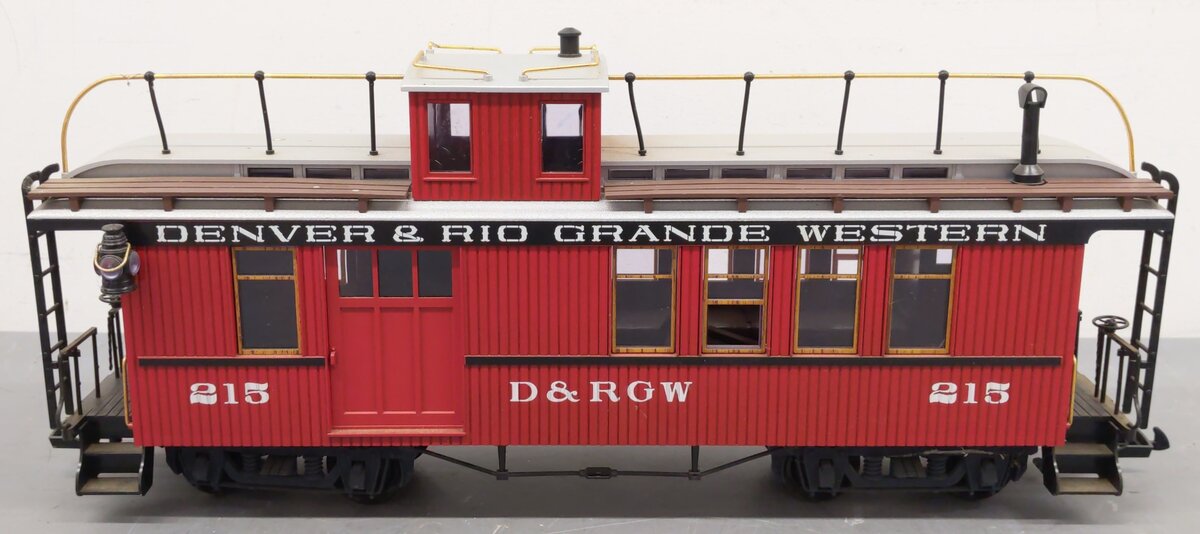 LGB 4075 G Scale Denver & Rio Grande Western Deluxe Drovers Caboose EX/Box