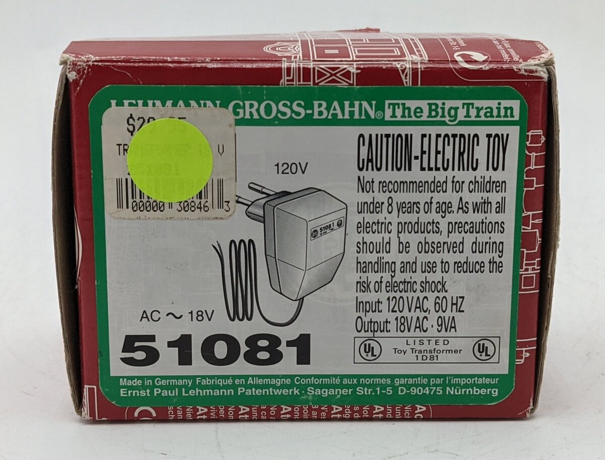 LGB 51081 120 Volt Plug LN/Box