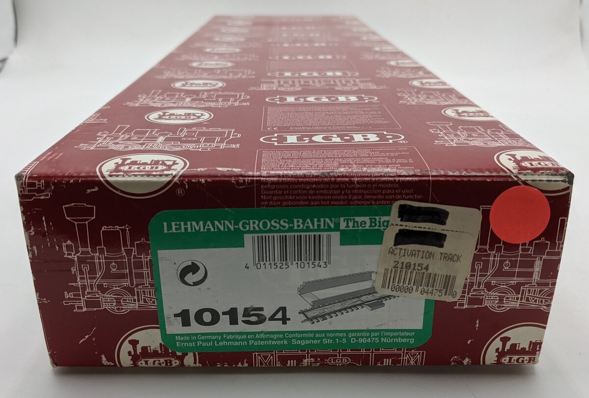 LGB 10154 G Scale Activation Track w/Dumping Bin LN/Box