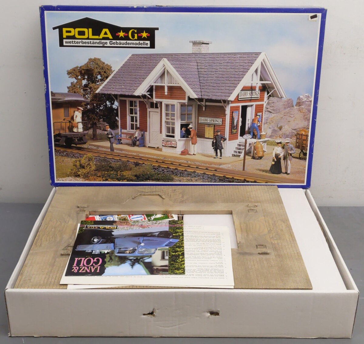 Pola 1806 G Scale Idaho Springs Train Station Building Kit LN/Box