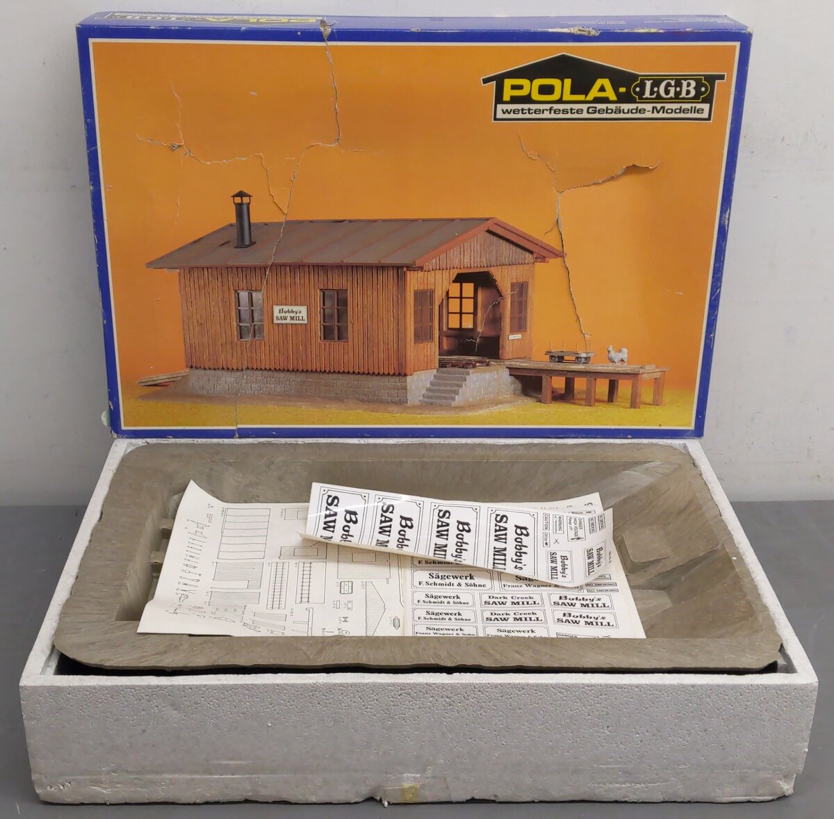 Pola 936 G Scale Bobby's Saw Mill Building Kit LN/Box