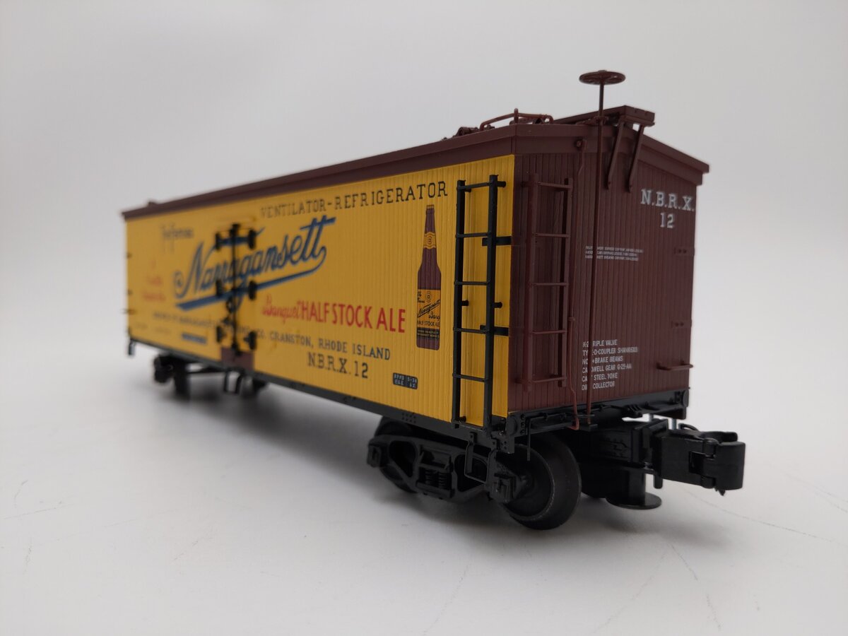 Atlas 7722-2 O Gauge Narragansett Banquet Ale 40' Woodside Reefer #12 - EX