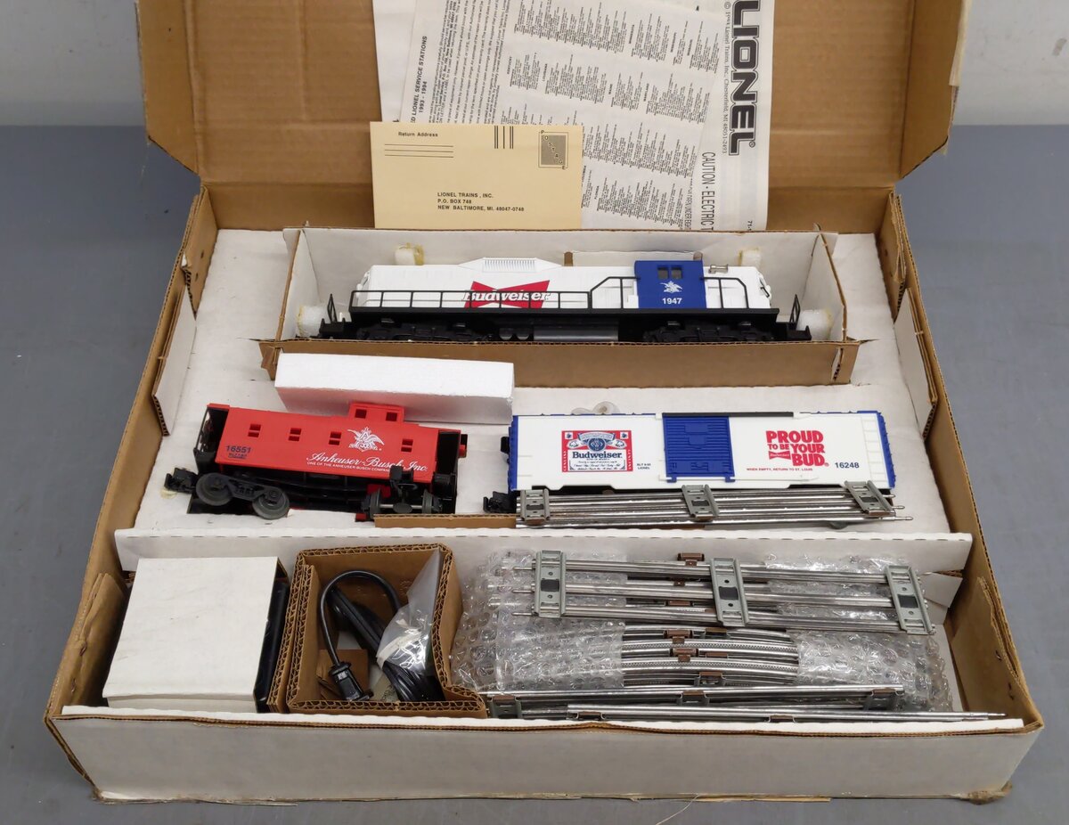 Lionel 6-11810 O Gauge Anheuser Busch Promotional Diesel Freight Train Set EX/Box