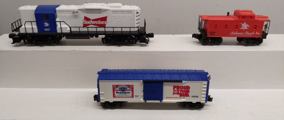 Lionel 6-11810 O Gauge Anheuser Busch Promotional Diesel Freight Train Set EX/Box