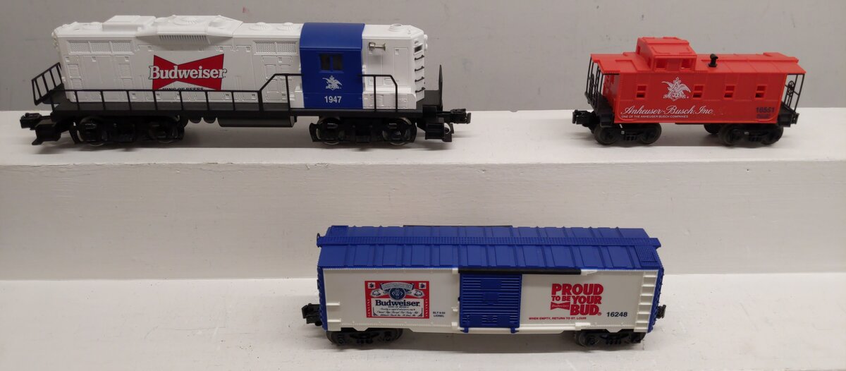 Lionel 6-11810 O Gauge Anheuser Busch Promotional Diesel Freight Train Set EX/Box
