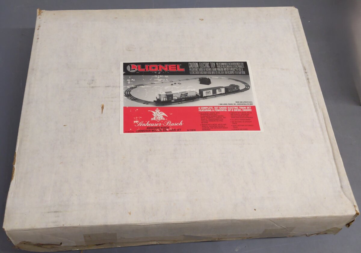 Lionel 6-11810 O Gauge Anheuser Busch Promotional Diesel Freight Train Set EX/Box