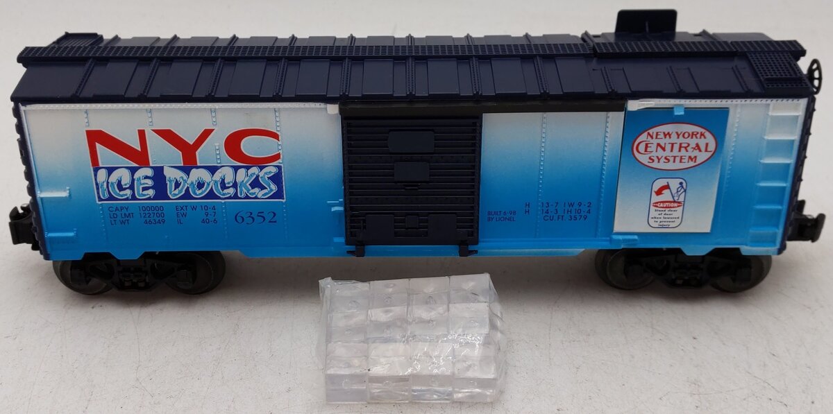 Lionel 6-16767 O Gauge New York Central Ice Docks Operating Ice Car #6352 EX/Box