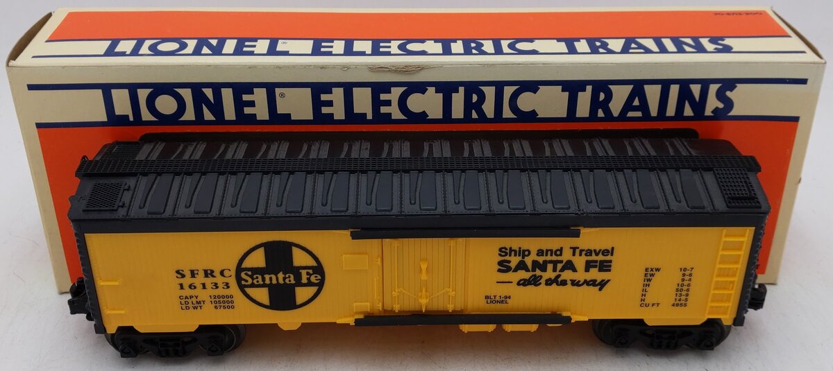 Lionel 6-16133 O Gauge Santa Fe Reefer Car #16133 EX/Box