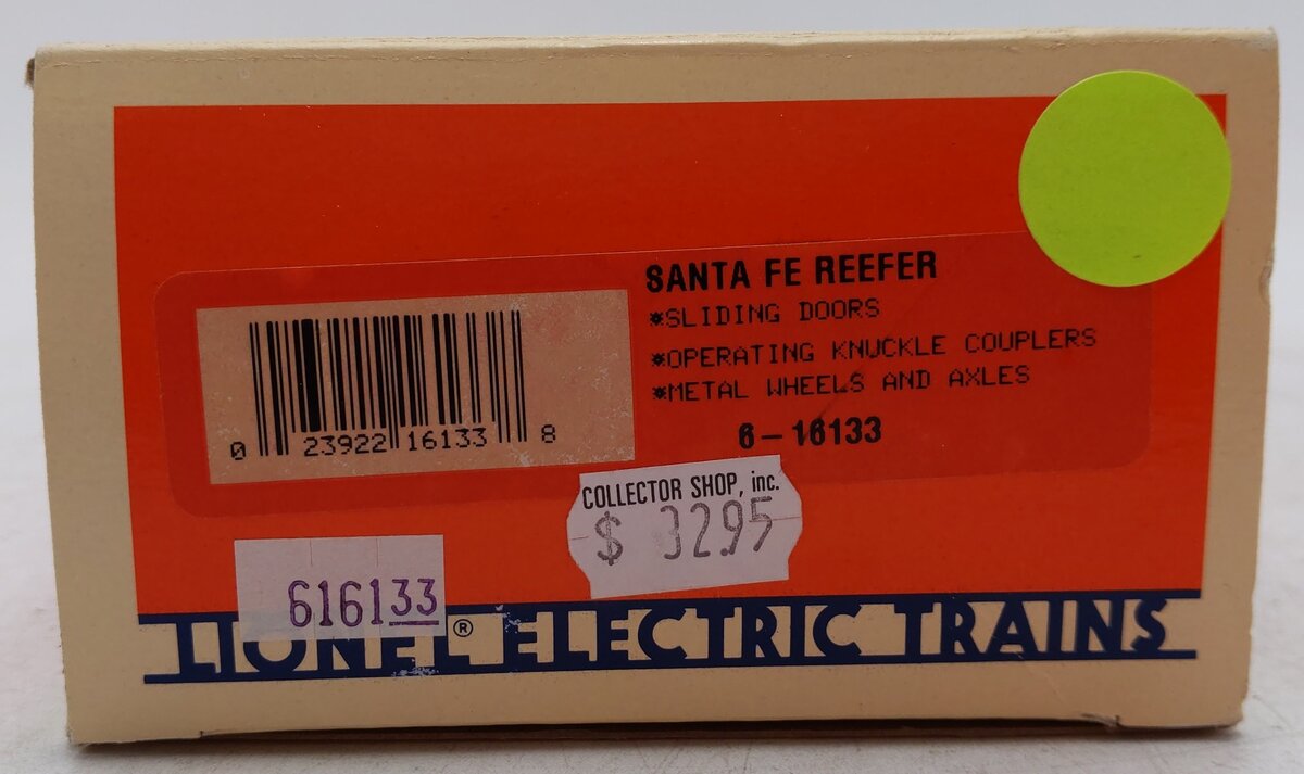 Lionel 6-16133 O Gauge Santa Fe Reefer Car #16133 EX/Box