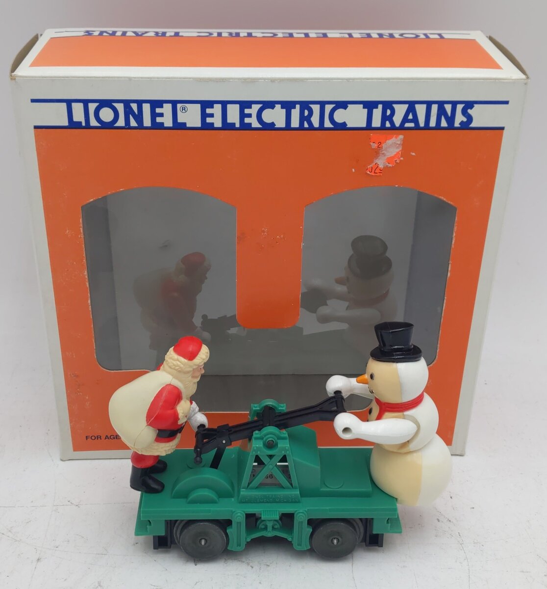 Lionel 6-18422 O Gauge Christmas Santa & Snowman Handcar EX/Box