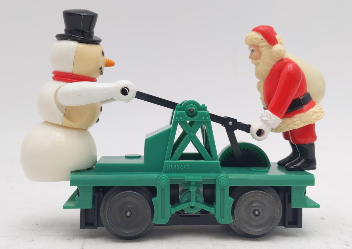 Lionel 6-18422 O Gauge Christmas Santa & Snowman Handcar EX/Box