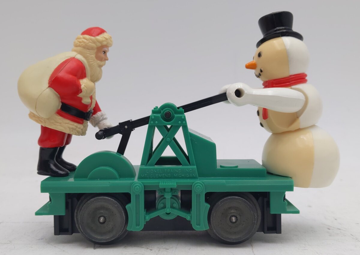Lionel 6-18422 O Gauge Christmas Santa & Snowman Handcar EX/Box