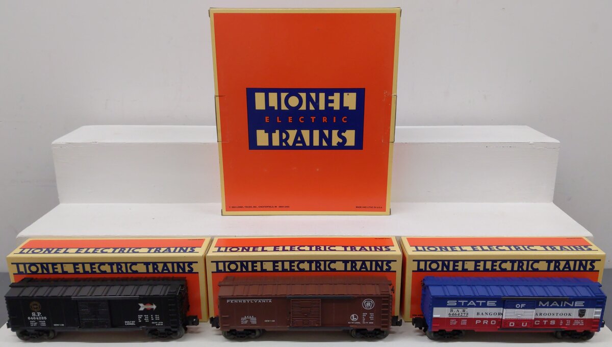 Lionel 6-19272 O Gauge 6464 Boxcars Series 3-Car Set #4 EX/Box