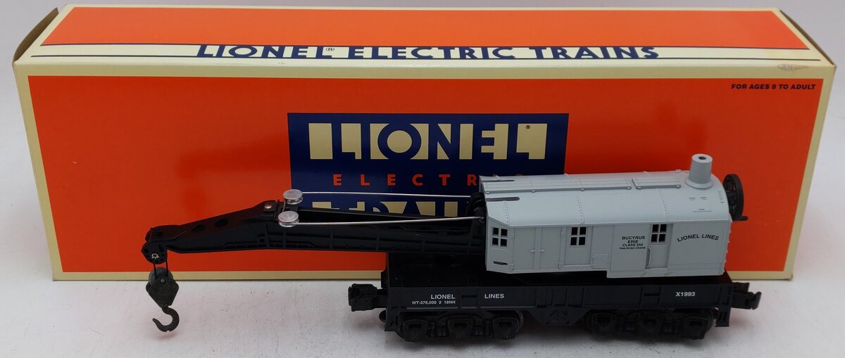 Lionel 6-52008 O Gauge Lionel Lines 6-Wheel Crane Car TCA 1993 EX/Box
