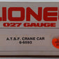 Lionel 6-6593 O AT&SF Crane Car EX/Box