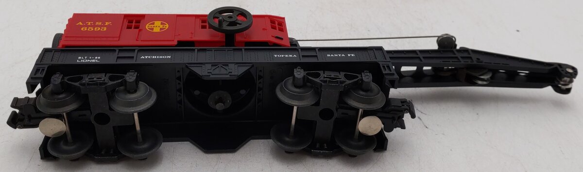 Lionel 6-6593 O AT&SF Crane Car EX/Box