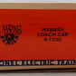 Lionel 6-7230 O Gauge Wabash "City of Peru" Passenger Car EX/Box