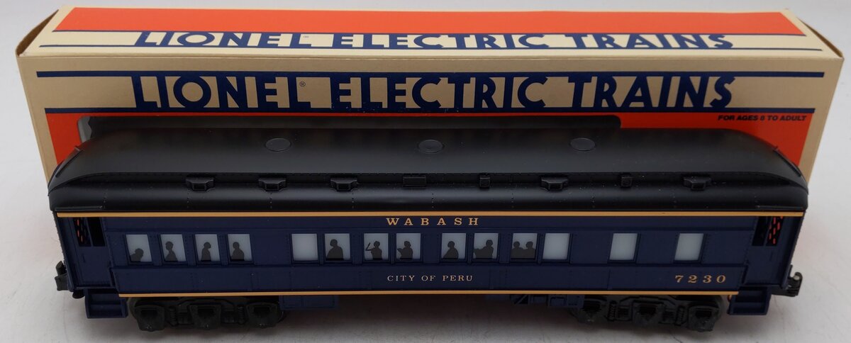 Lionel 6-7230 O Gauge Wabash "City of Peru" Passenger Car EX/Box