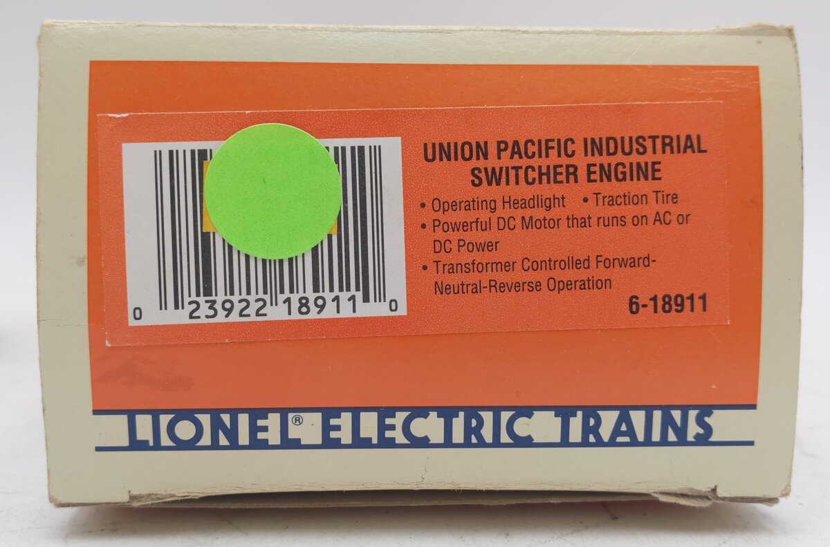 Lionel 6-18911 O Gauge Union Pacific Industrial Diesel Switcher #8911 EX/Box