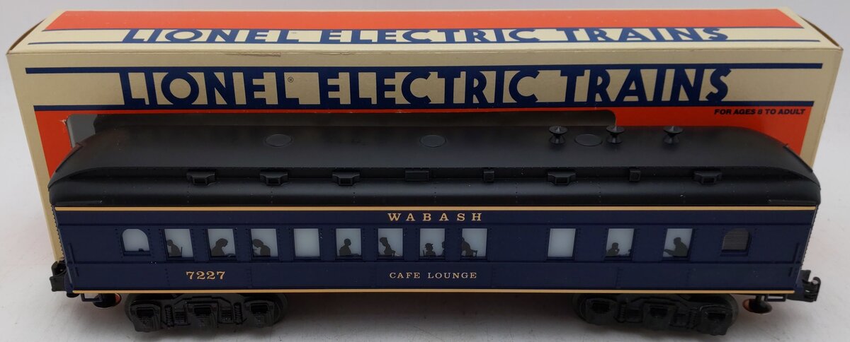 Lionel 6-7227 O Gauge Wabash Café Lounge Car #7227 EX/Box