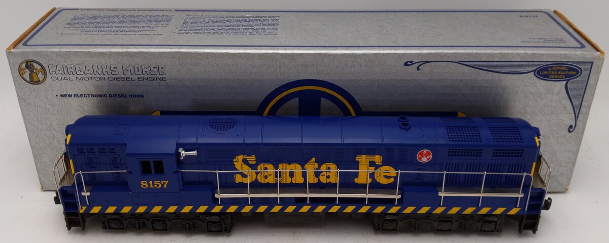 Lionel 6-8157 O Gauge Santa Fe FM Trainmaster Diesel Locomotive w/Horn #8157 EX/Box