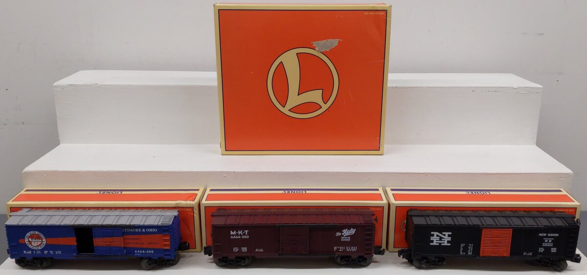 Lionel 6-19292 O Gauge B&O 6464 Boxcar Series Vl (Set of 3) EX/Box