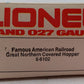 Lionel 6-6102 O Gauge Great Northern 4-Bay Covered Hopper EX/Box