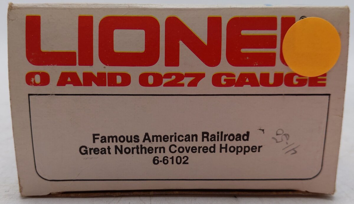 Lionel 6-6102 O Gauge Great Northern 4-Bay Covered Hopper EX/Box