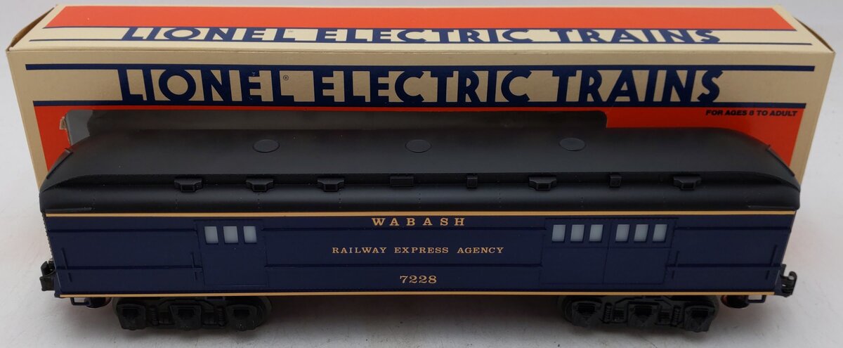 Lionel 6-7228 O Gauge Wabash Baggage Car (FF #1) EX/Box