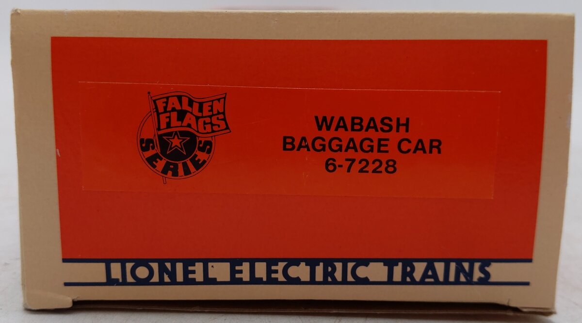Lionel 6-7228 O Gauge Wabash Baggage Car (FF #1) EX/Box