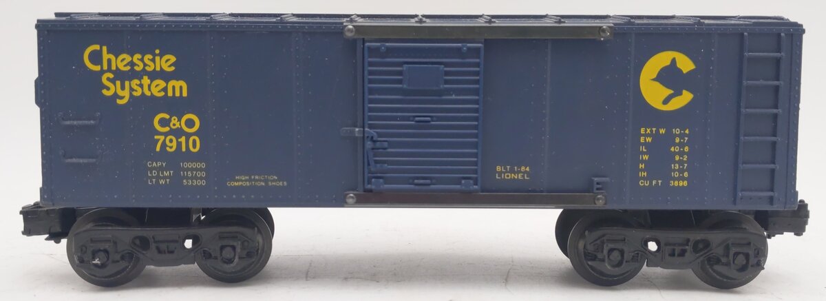 Lionel 6-7910 O Gauge C&O Chessie System Boxcar EX/Box