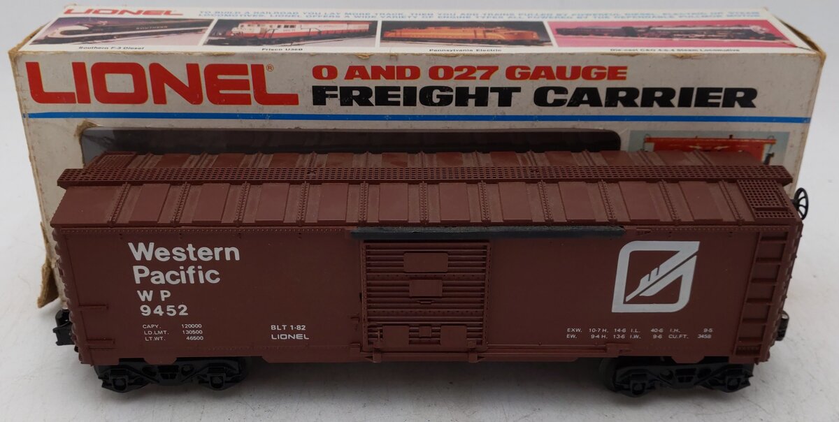 Lionel 6-9452 O Gauge Western Pacific Boxcar #9452 EX/Box
